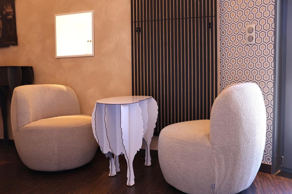 Coin cosy Chambre ozone dans le Chalet de luxe du Jura Maison atHOme