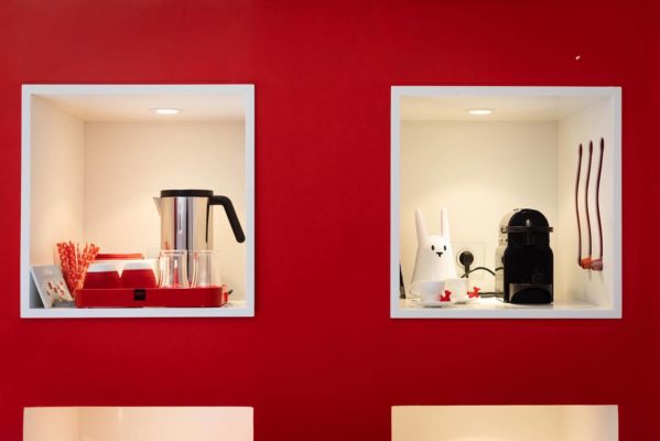 Niche café dans le Gîte insolite dans le Jura Vanadium d'atHOme