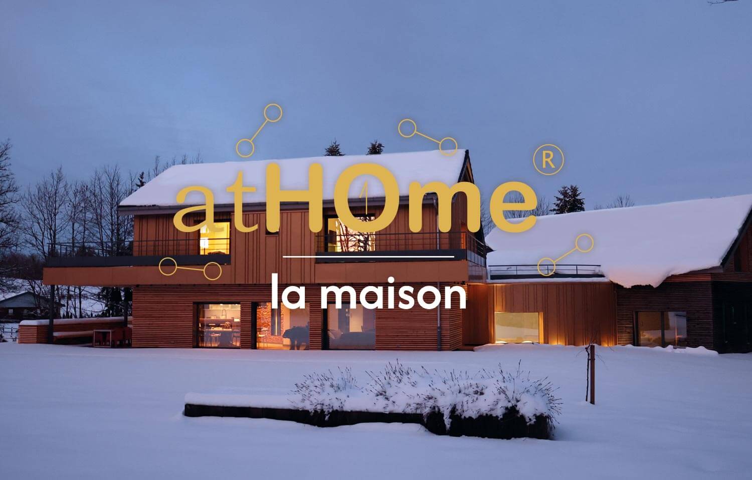 Gîte de luxe dans le Jura Maison atHOme en hiver